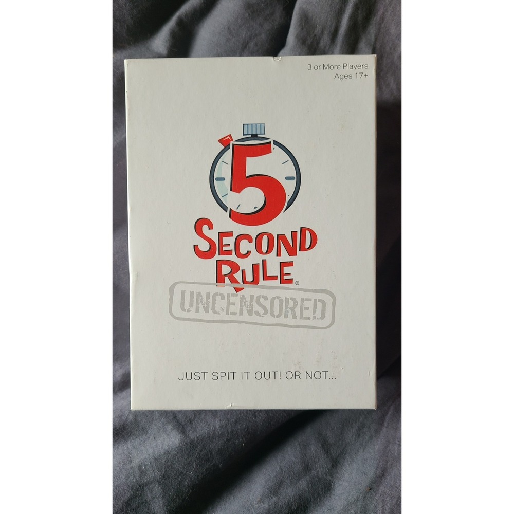 PlayMonster 5 Second Rule Uncensored Humor Card Game for Adults, Ages 18+, Party